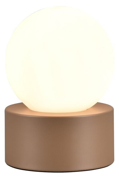 Biało-brązowa lampa stołowa (wys. 17 cm) Countess – Reality
