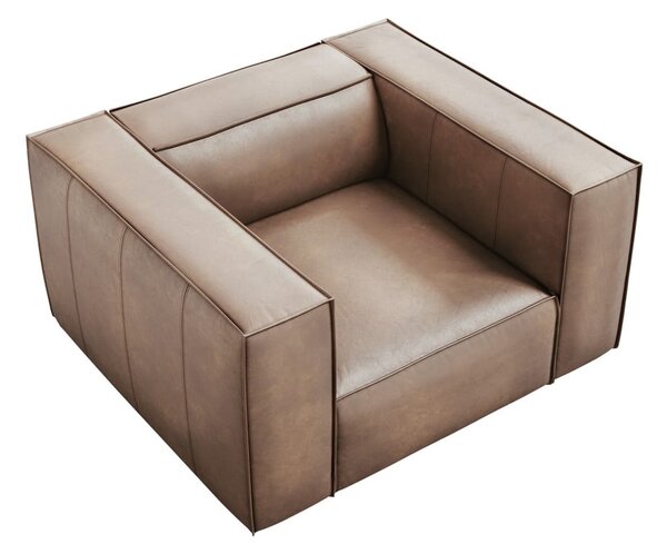 Jasnobrązowy skórzany fotel Madame – Windsor & Co Sofas