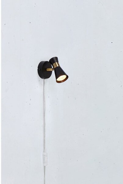 Czarny kinkiet (długość 12 cm) Folie – Markslöjd
