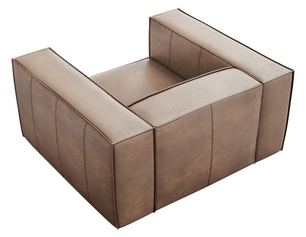 Jasnobrązowy skórzany fotel Madame – Windsor & Co Sofas