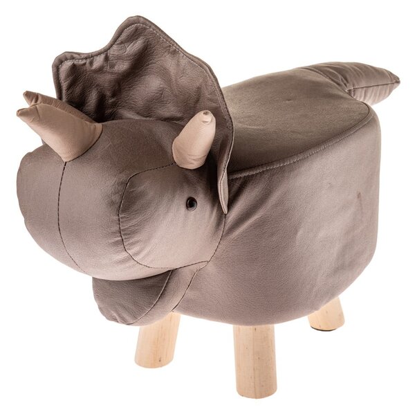 Szarobeżowy stołek dziecięcy Rhino – Dakls