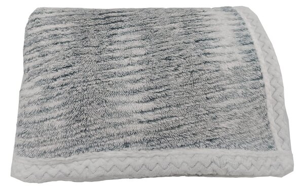 Szary koc z materiału sherpa 150x200 cm Marble – My House