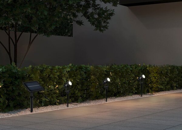 Lampa zewnętrzna wbijana LED solarna Obidos – Reality