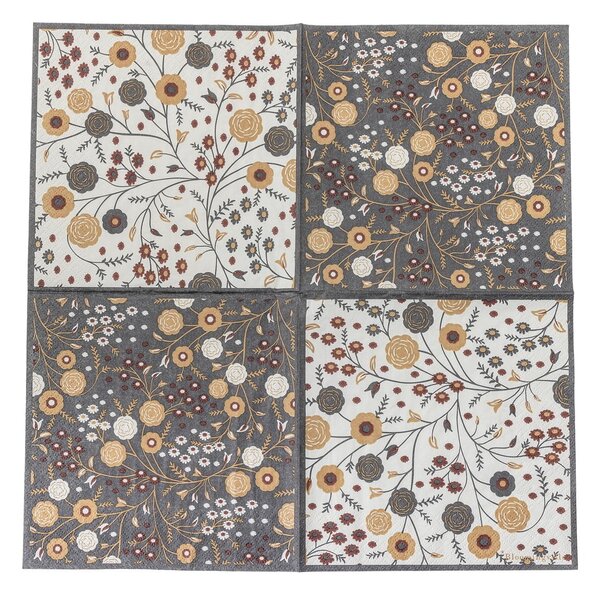 Papierowe serwetki zestaw 20 szt. 33x33 cm Eydis – Bloomingville