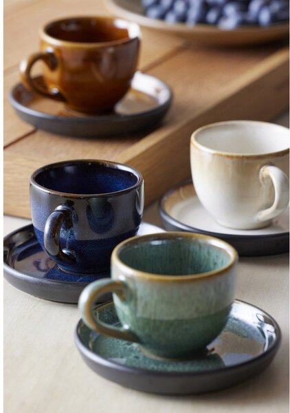 Ceramiczna filiżanka na espresso w bursztynowym kolorze 70 ml Gastro Black/Amber – Bitz