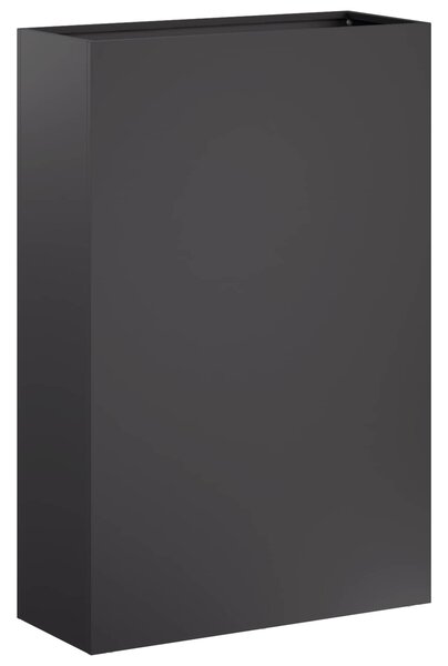 Doniczka ogrodowa Czarny 40 x 20 x 75 cm Stal zimnogięta