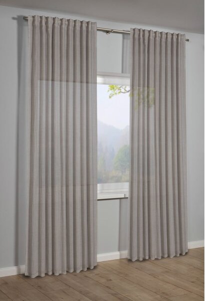Szara zasłona 135x245 cm Etamine – Sehlbach