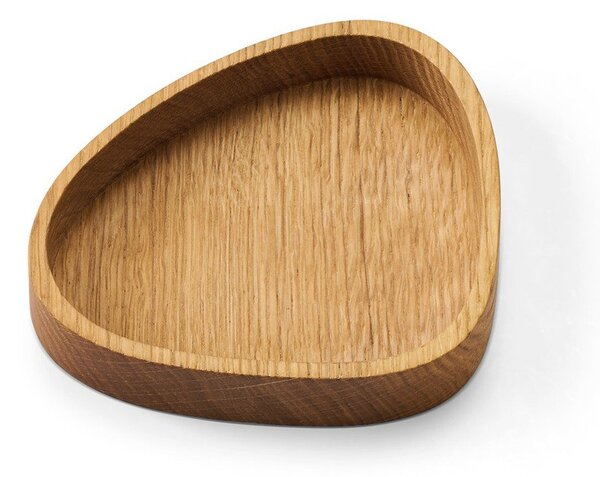 Drewniany pojemnik dekoracyjny w naturalnym kolorze 14x12,5x3 cm Curve S – LIND DNA