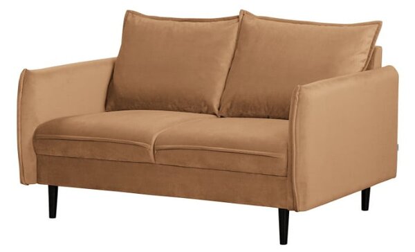 Brązowa aksamitna sofa 138 cm Juli – Ropez