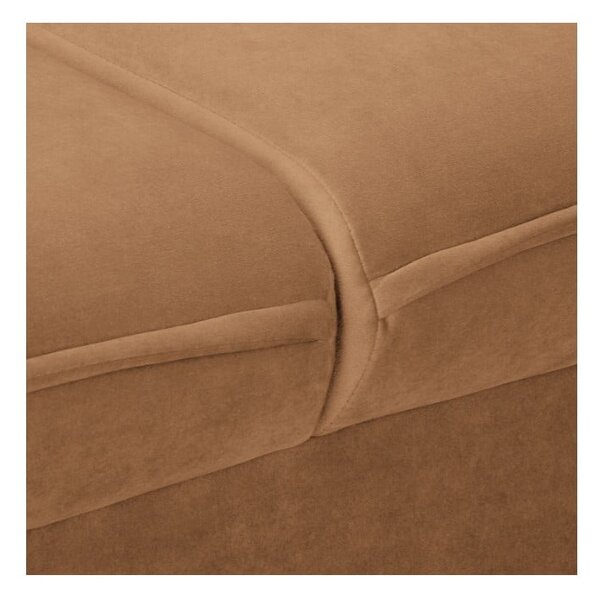 Brązowa aksamitna sofa 138 cm Juli – Ropez