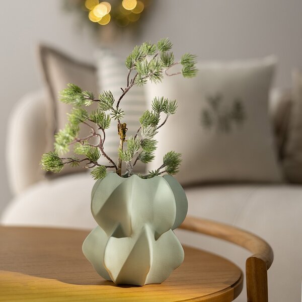 Wazon Petal Green 15x17 cm