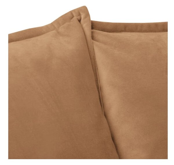 Brązowa aksamitna sofa 138 cm Juli – Ropez