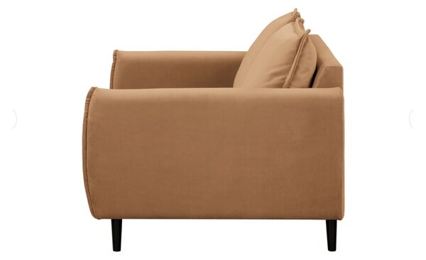 Brązowa aksamitna sofa 138 cm Juli – Ropez