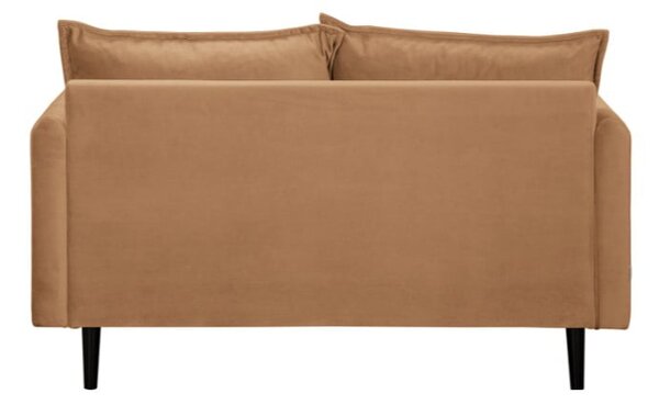 Brązowa aksamitna sofa 138 cm Juli – Ropez