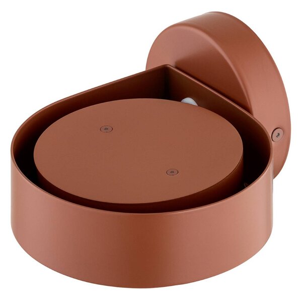 Spot ścienny Lili, terakota, Ø 14 cm, GX53 Lili Argon, terracotta, przedpokój, metal, nowoczesny