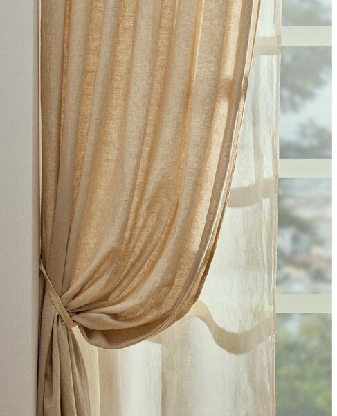 Beżowa bawełniana zasłona 140x270 cm Nolira – Kave Home