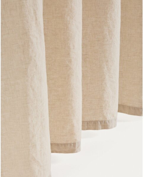 Beżowa bawełniana zasłona 140x270 cm Nolira – Kave Home