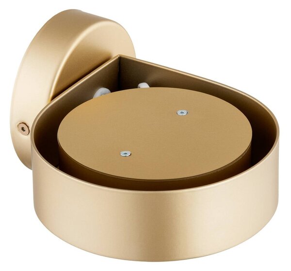 Spot ścienny Lili, złoty, Ø 14 cm, GX53 Lili Argon, mosiężny / złoty, przedpokój, metal, nowoczesny