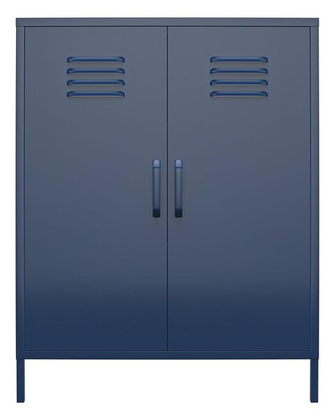 Niebieska metalowa szafka 79x100x39 cm Bradford – Støraa