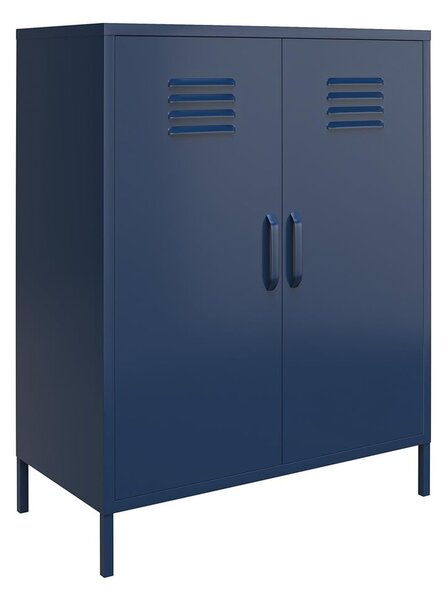 Niebieska metalowa szafka 79x100x39 cm Bradford – Støraa