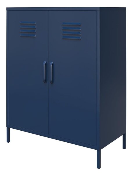 Niebieska metalowa szafka 79x100x39 cm Bradford – Støraa
