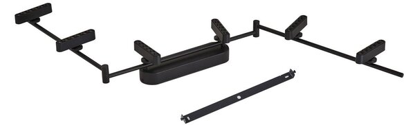 Lampa sufitowa LED Eldrin Lindby, możliwość ściemniania, czarny, salon / jadalnia, metal, nowoczesny