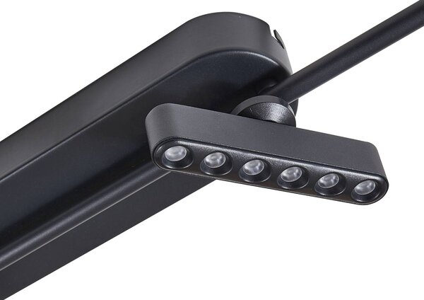 Lampa sufitowa LED Eldrin Lindby, możliwość ściemniania, czarny, salon / jadalnia, metal, nowoczesny