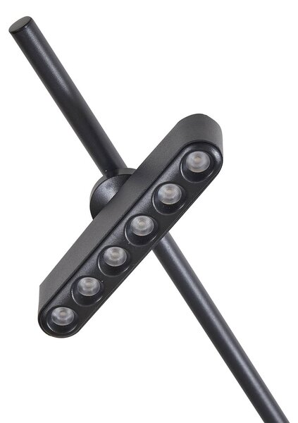 Lampa sufitowa LED Eldrin Lindby, możliwość ściemniania, czarny, salon / jadalnia, metal, nowoczesny