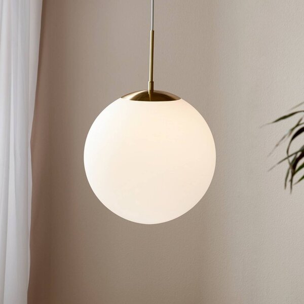 Nordlux Lampa wisząca szklana Grant, możliwość ściemniania, biały / opal, salon / jadalnia, szkło