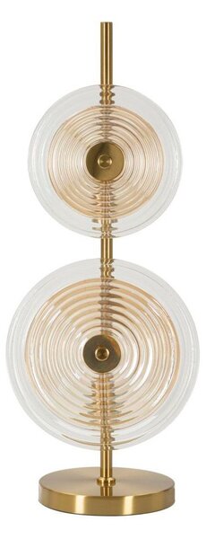 Lampa stołowa w kolorze złota ze szklanym kloszem (wysokość 63 cm) Venice – Mauro Ferretti