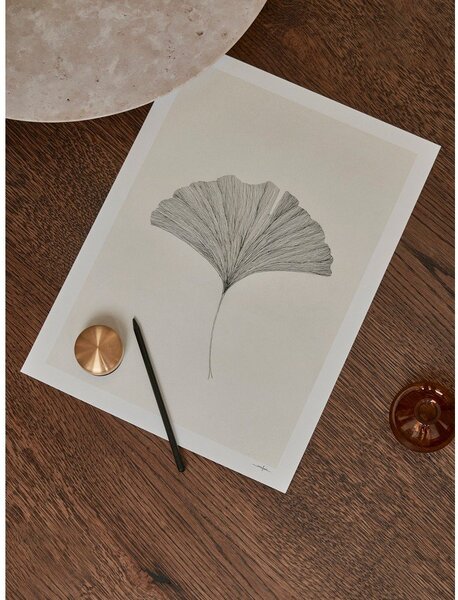 Plakat 50x70 cm Ginkgo Leaf – Ana Frois – The Poster Club
