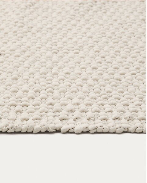 Kremowy chodnik z mieszanki bawełny tkany ręcznie 70x140 cm Mascarell – Kave Home