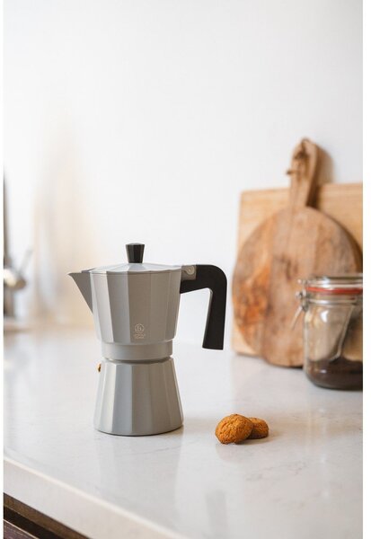 Szara metalowa kawiarka 400 ml Moshi – Leopold Vienna