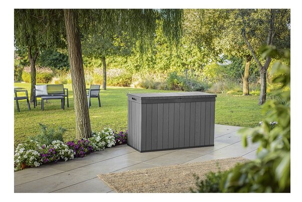 Szara skrzynia ogrodowa Darwin – Keter