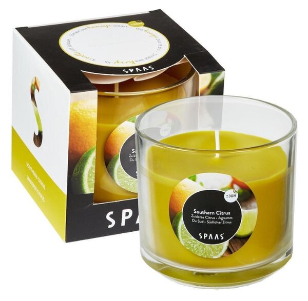 Świeca zapachowa w szkle SOUTHERN CITRUS 8,5 cm żółta