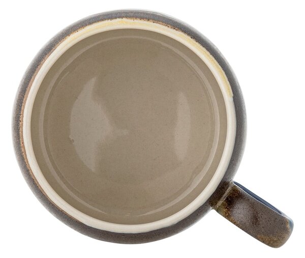 Niebiesko-brązowe kamionkowe kubki zestaw 4 szt. 400 ml Sheen – Bloomingville