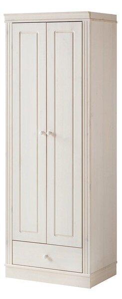 Biała szafa z litego drewna sosnowego 65x180 cm Anita – Støraa