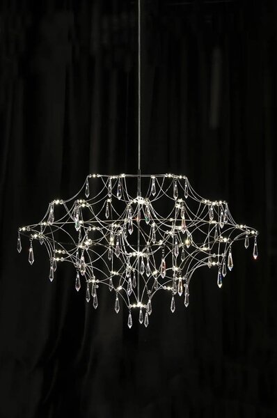 Lampa wisząca LED w kolorze srebra ø 80 cm Efesos – Markslöjd