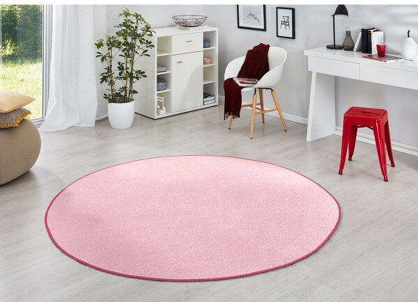 Jasnoróżowy okrągły dywan ø 133 cm Fancy – Hanse Home