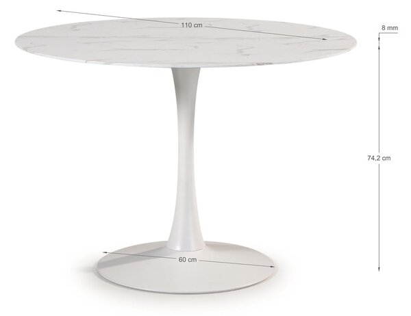 Okrągły stół ø 110 cm Ada – Marckeric
