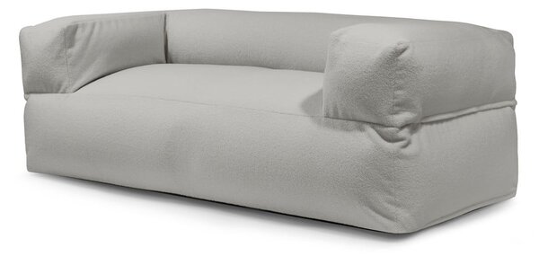 Jasnoszary worek do siedzenia z materiału bouclé Sofa MooG – SLOWDOWN