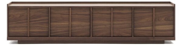 Brązowa szafka pod TV w dekorze orzecha 200x47x40 cm Onix – Kave Home