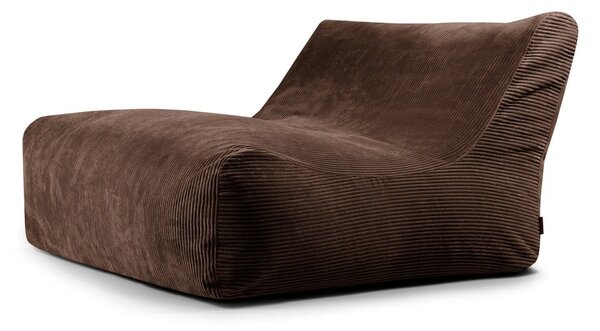 Ciemnobrązowy sztruksowy worek do siedzenia Sofa Lounge – SLOWDOWN