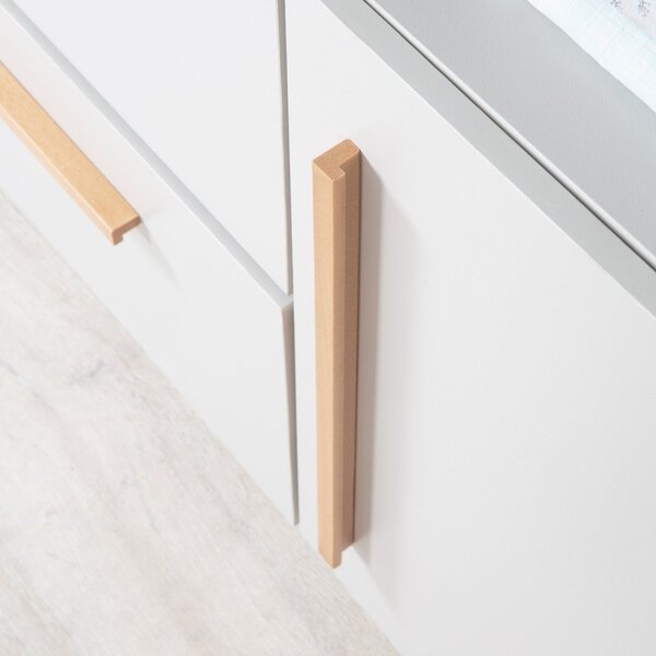 Jasnoszara komoda dziecięca z przewijakiem 107x98x75 cm Lea – Roba