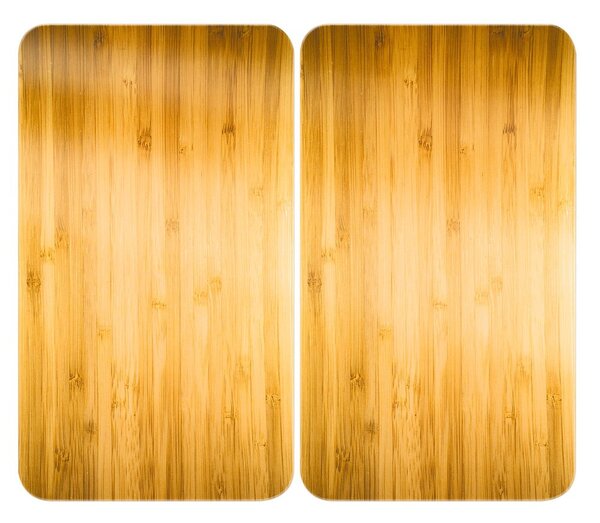 Płyty ochronne na kuchenkę ze szkła hartowanego zestaw 2 szt. 52x30 cm Wooden – Maximex