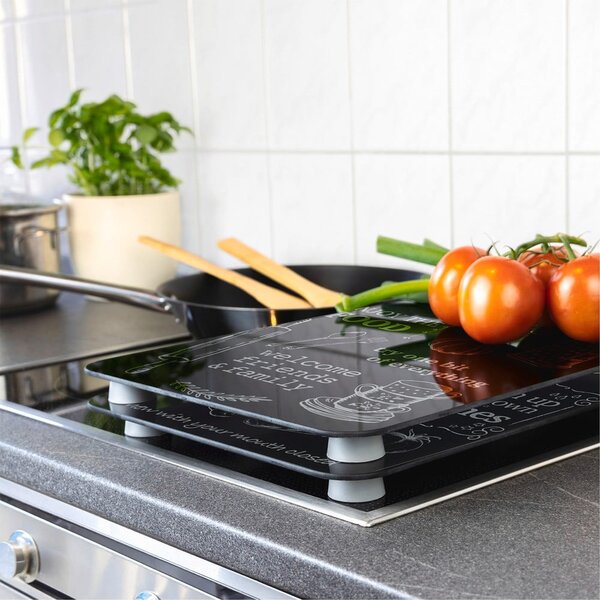 Płyty ochronne na kuchenkę ze szkła hartowanego zestaw 2 szt. 52x30 cm Kitchen Rules – Maximex