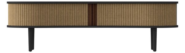 Brązowa szafka pod TV w dekorze dębu 140x40 cm Audacious – UMAGE