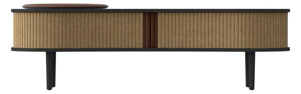 Brązowa szafka pod TV w dekorze dębu 140x40 cm Audacious – UMAGE