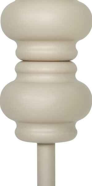 Retro Lampa Podłogowa Beżowa z Matowym Szkłem - Fedde