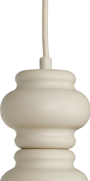 Retro Lampa wisząca beżowa z matowym szkłem 3-punktowa - Fedde